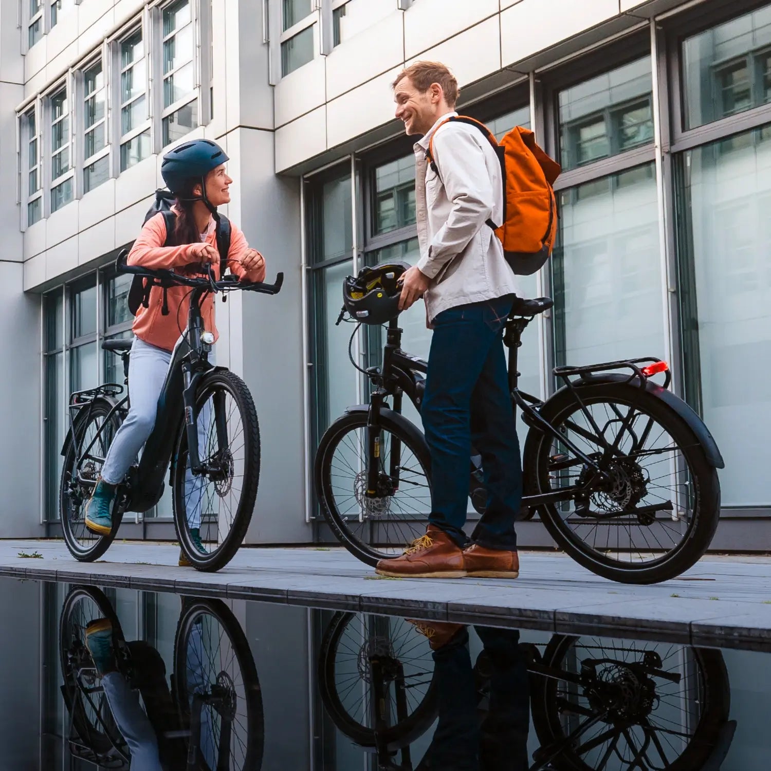 Refurbished City E-Bikes